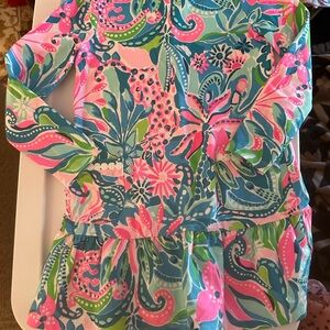 Lilly Pulitzer Pink and Blue Patterned Top